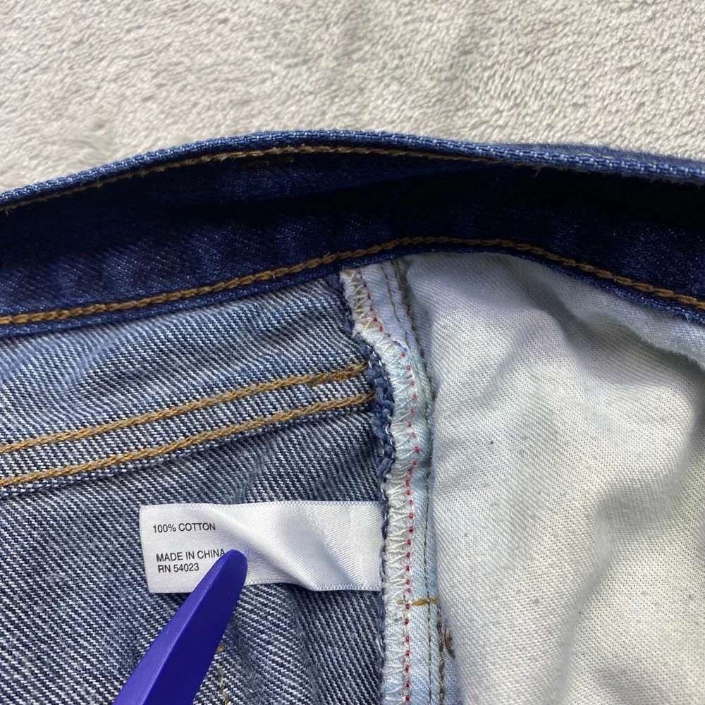 Banana Republic Mens Vintage Straight Jeans‎ Dark Indigo Blue Sz 38 Fits 37